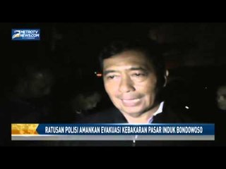 Ratusan Polisi Amankan Evakuasi Kebakaran Pasar Induk Bondowoso