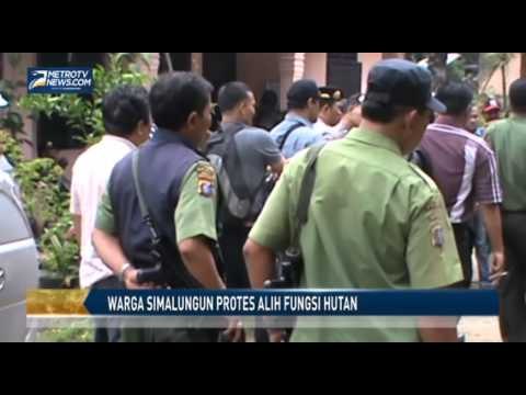 Warga Simalungun Protes Alih Fungsi Hutan