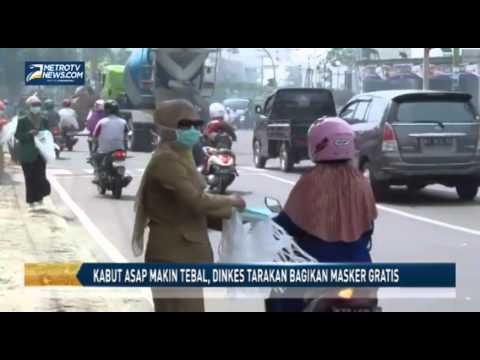 Kabut Asap Makin Tebal, Dinskes Tarakan Bagikan Masker Gratis
