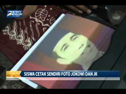Poster Belum Beredar, Siswa Cetak Sendiri Foto Jokowi-JK