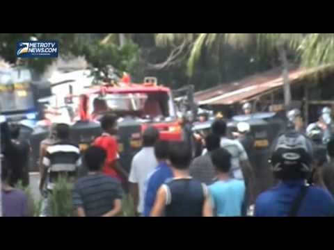 Eksekusi Lahan Ricuh, Warga Bentrok dengan Polisi