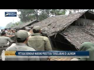 Petugas Bongkar Warung Prostitusi Terselubung di Jalinsum