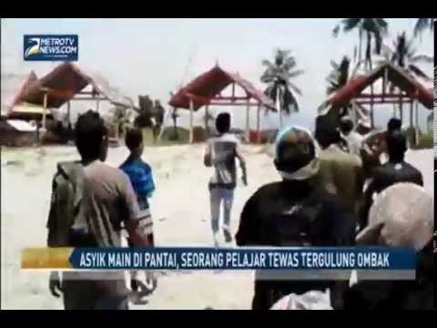 Asyik Main di Pantai, Seorang Pelajar Tewas Digulung Ombak