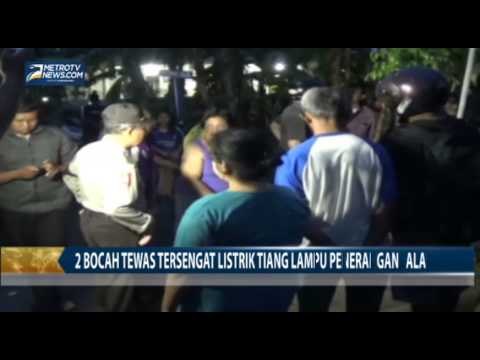 2 Bocah Tewas Tersengat Listrik Tiang Lampu Penerangan Jalan