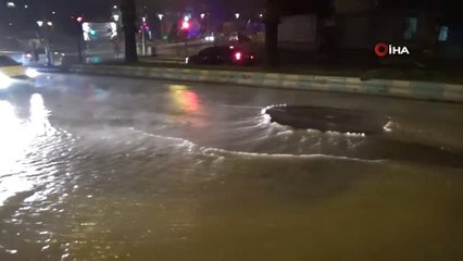 Kahramanmaraş'ta Şebeke Suyu Hattı Patladı