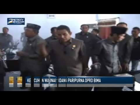 Kericuhan Warnai Sidang Paripurna DPRD Bima