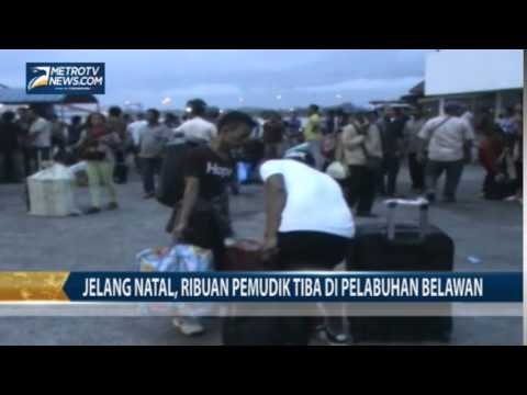 Jelang Natal, Ribuan Pemudik Tiba di Pelabuhan Belawan