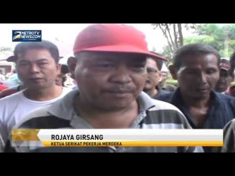 Unjuk Rasa Buruh LNK Tuntut Dana BAS