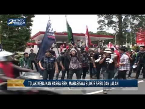 Tolak Kenaikan Harga BBM, Mahasiswa Blokir SPBU dan Jalan