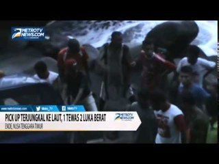 Pick Up Terjungkal ke Laut, 1 Tewas 2 Luka Berat