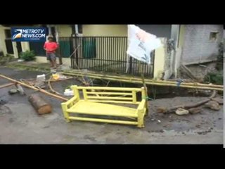 Jalan Penghubung Kota dan Kabupaten Sukabumi Ambrol