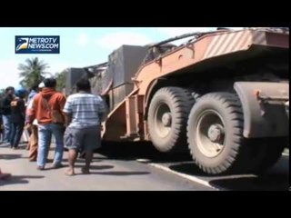 Jembatan Lintas Provinsi Lampung Palembang Roboh