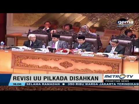 Primetime News - Revisi UU Pilkada Disahkan