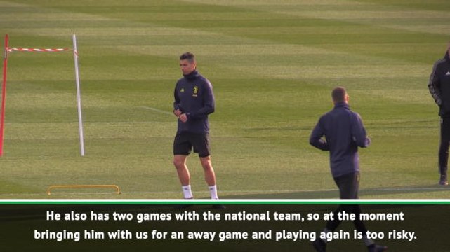 Ronaldo won't travel to Genoa for Juve game - Allegri