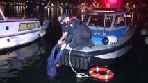 Fatih’te denize atlayan genci deniz polisi kurtardı