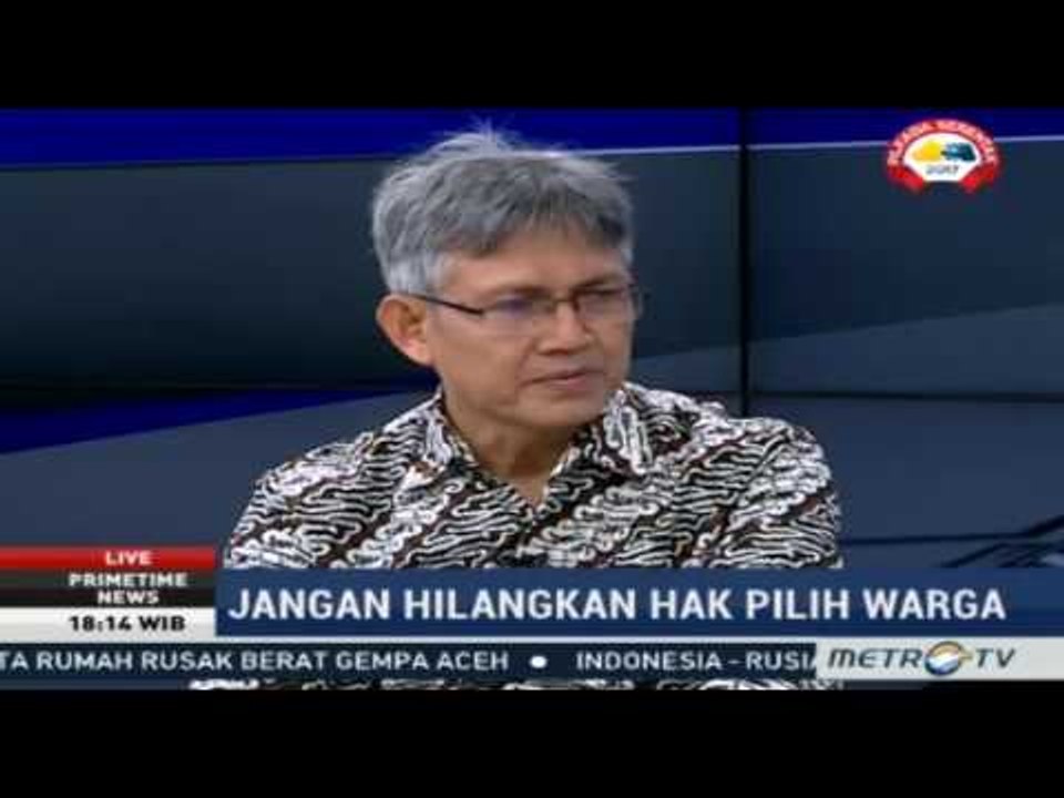 Primetime News - DPT Pilkada DKI Masih Bermasalah