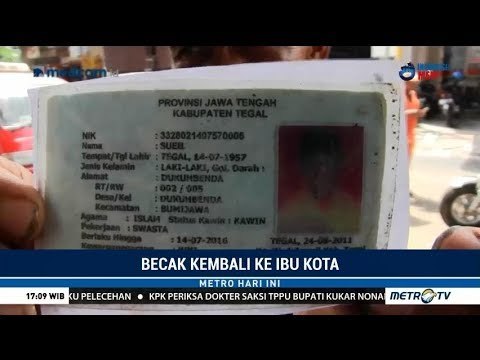Petugas Temukan Tukang Becak di Pekojan tak Ber-KTP DKI