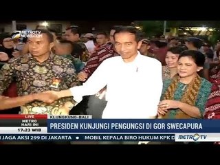 Jokowi Kunjungi Lokasi Pengungsian Gunung Agung