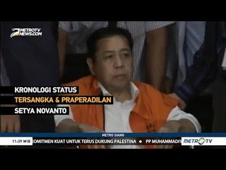 Kronologi Status Tersangka dan Praperadilan Setya Novanto