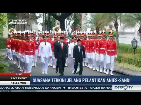 Jokowi Pimpin Kirab Anies-Sandi Menuju Istana