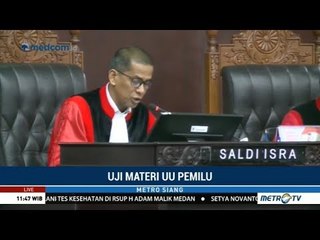 MK Tolak Gugatan Pasal Presidential Threshold