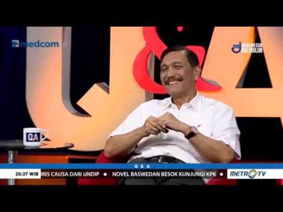Q & A -  Menko Luhut: Saya Tak Berpikir untuk Jadi Calon Wakil Presiden