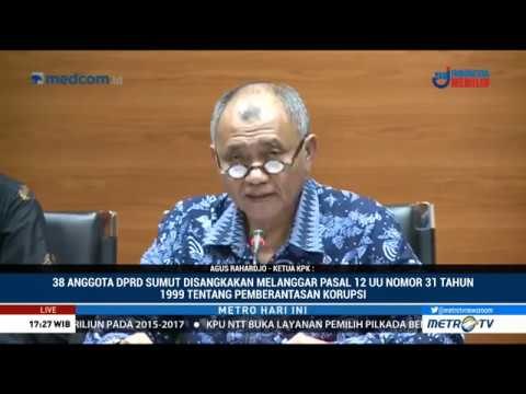 38 Anggota DPRD Sumut Jadi Tersangka Korupsi