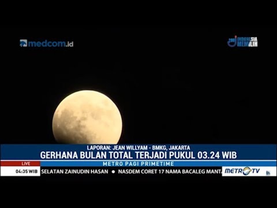 Pantauan Gerhana Bulan Total di Jakarta dan Aceh