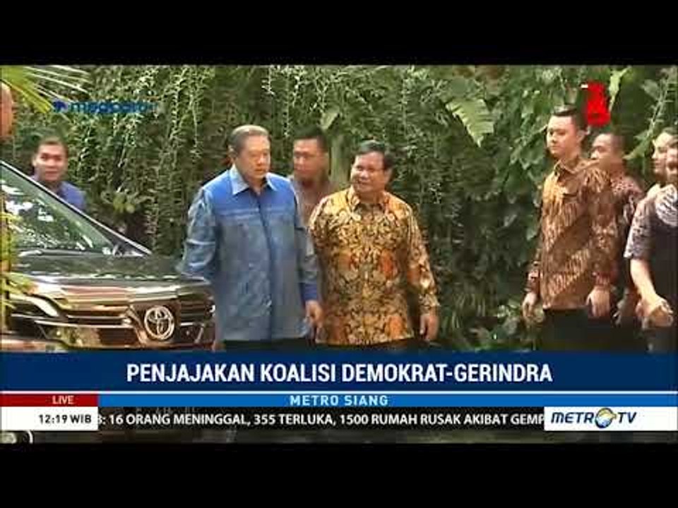 Pertemuan Lanjutan SBY-Prabowo Bahas Koalisi