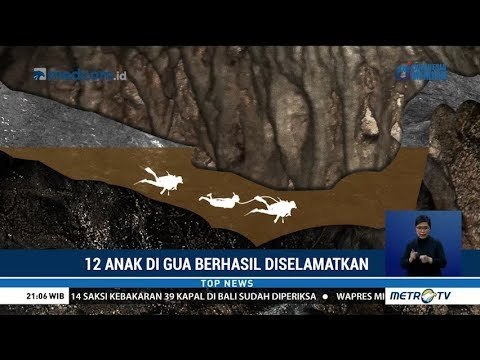 13 Orang yang Terjebak di Gua Berhasil Dievakuasi