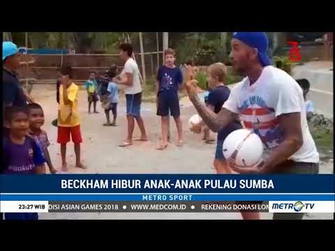 Kunjungi Sumba, David Beckham Hibur Anak-anak