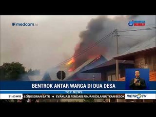 Bentrokan di Jambi, 9 Rumah dan Belasan Motor Terbakar