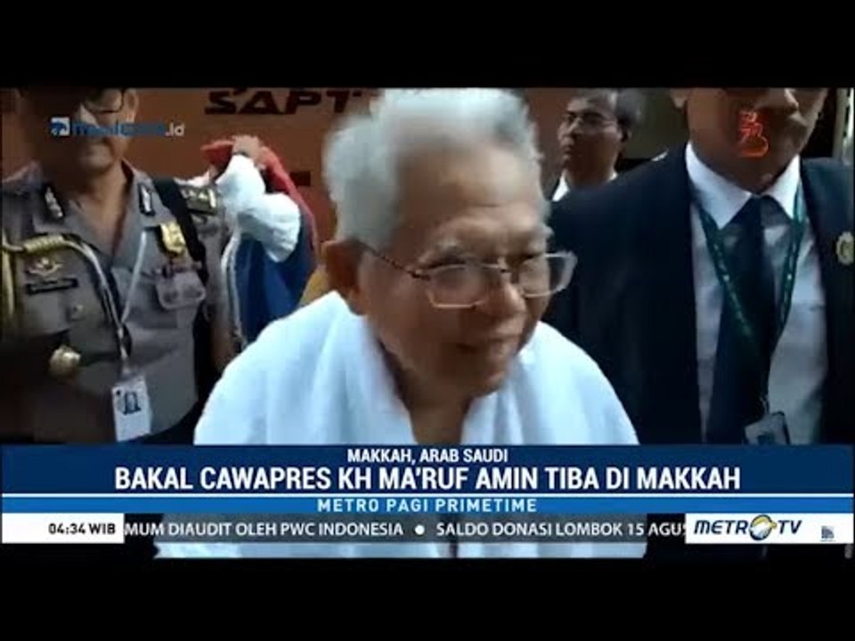 Ma'ruf Amin Tiba di Mekkah