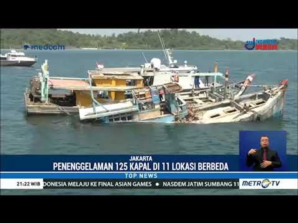 Menteri Susi Tenggelamkan 125 Kapal Pencuri Ikan