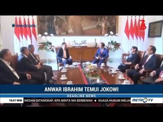 Jokowi Menerima Kunjungan Anwar Ibrahim