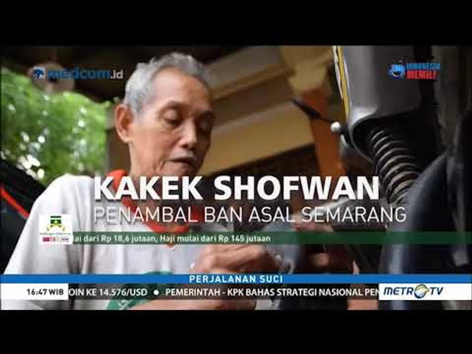 Tujuh Tahun Menabung, Kakek Penambal Ban di Semarang Naik Haji