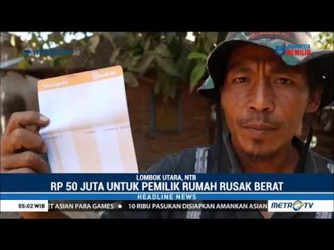 Warga Lombok Tunjukkan Bukti Bantuan Pemerintah Rp50 Juta Untuk Rumah Rusak Berat
