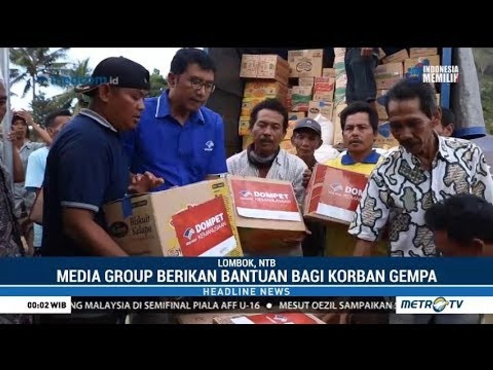 Media Group Berikan Bantuan untuk Korban Gempa Lombok