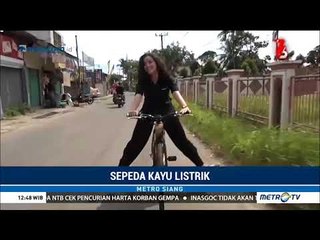 Sepeda Kayu Listrik Karya Anak Bangsa