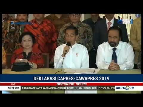 Jokowi Resmi Pilih Ma'ruf Amin sebagai Cawapres