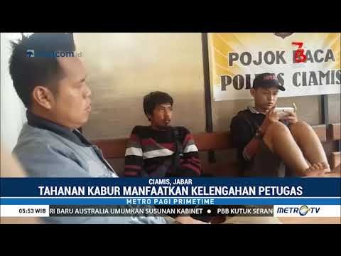 Jebol Plafon, 6 Tahanan Polres Ciamis Kabur