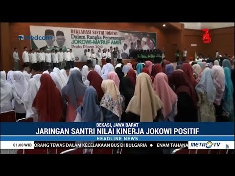 Ribuan Santri Deklarasi Dukung Jokowi-Maruf