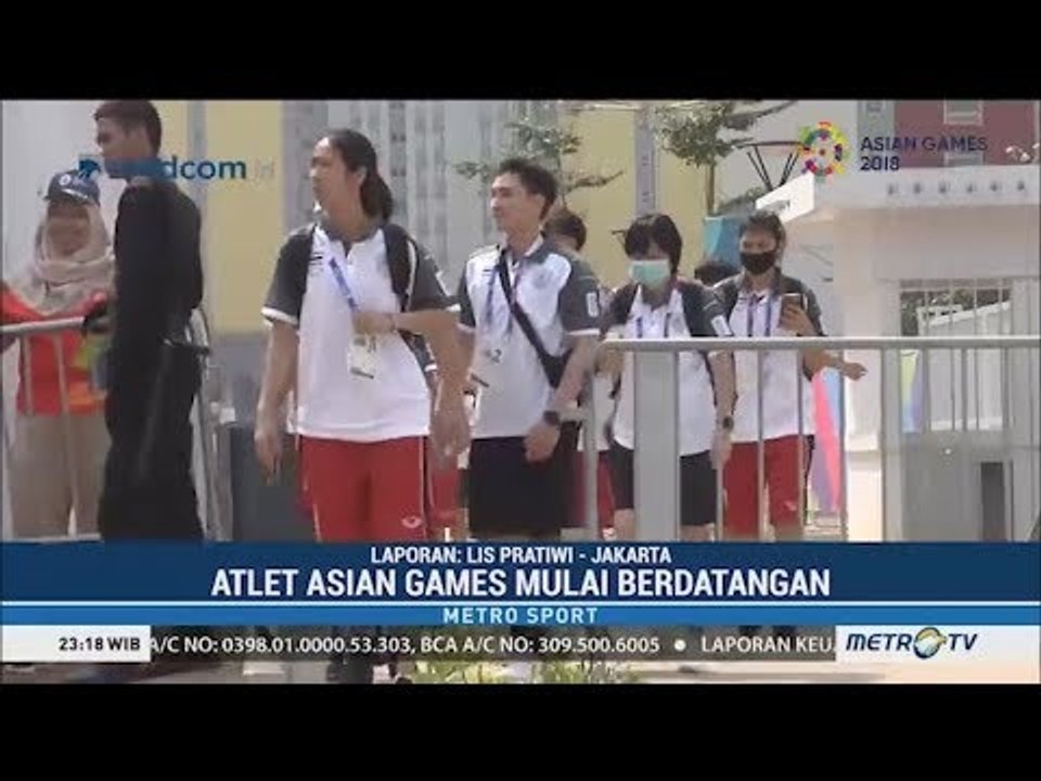 Atlet Asian Games Mulai Berdatangan ke Jakarta