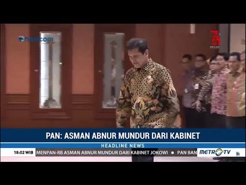 Menteri Asal PAN Mundur dari Kabinet Kerja, Asman Abnur akan Fokus Nyaleg