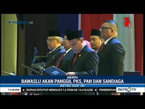 Heboh Mahar Politik, Bawaslu akan Panggil Sandiaga Uno, PKS dan PAN