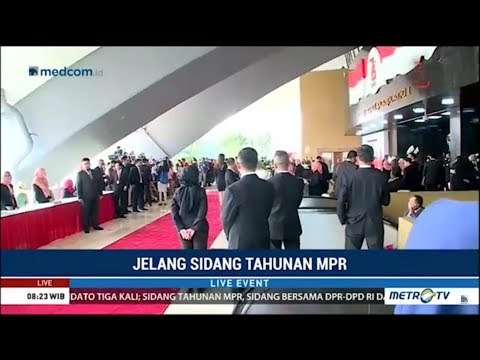 Suasana Jelang Pidato Presiden Jokowi Di Sidang Tahunan MPR 2018