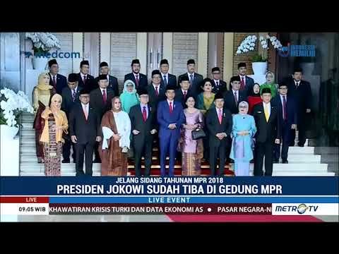 Presiden Jokowi Tiba di Gedung MPR Hadiri Sidang Tahunan MPR 2018