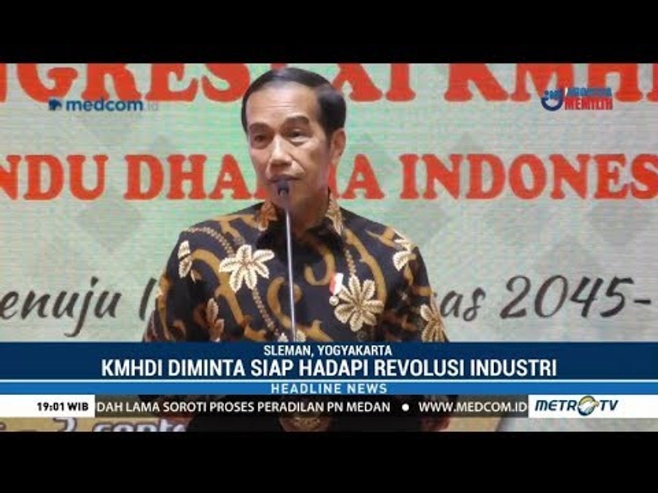 Jokowi Buka Mahasabha XI KMHDI di Sleman