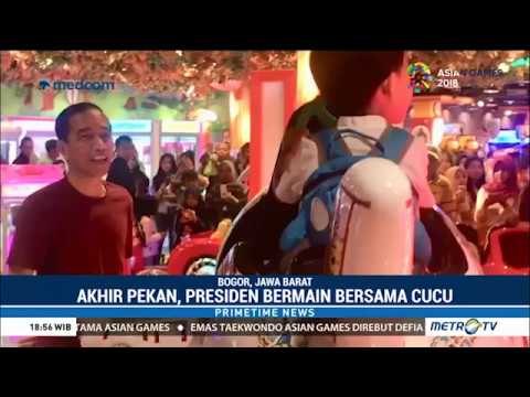Serunya Jokowi 'Ngemong' Cucu Habiskan Waktu Akhir Pekan Bermain Bersama Jan Ethes