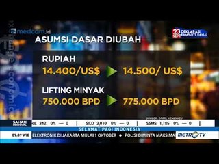 Ini Asumsi Dasar RAPBN 2019 Yang Diubah